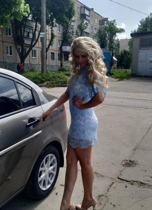 Нарядное платье кружево2 фото
