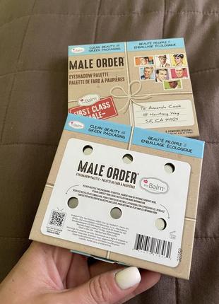 Палетка теней для век thebalm male order first class male eyeshadow palette 13.2 г
