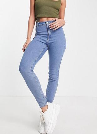 Bershka - джеггинсы - синий 40 р. стрейч