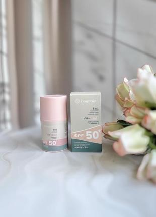 Сонцезахисний крем для обличчя sunscreeen face cream spf 50+ (50 мл), bogenia bg422-001