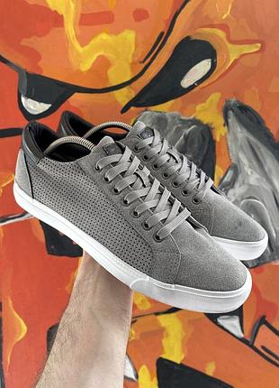 George кроссовки кеды мокасины 44 размер кожаные серые