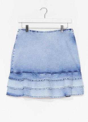 Стильная джинсовая юбка размер m