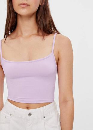 Гарний бузковий  топ bershka