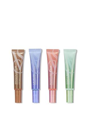 Набор для ухода за губами victoria's secret lip care kit 4 штуки по 8.8 г2 фото