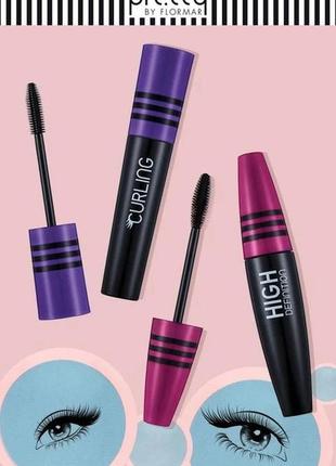 Тушь для ресниц pretty by flormar curling mascara black4 фото