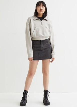 ❤️1+1=3❤️ h&m 90's джинсовая юбка мини2 фото