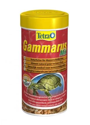 Натуральный корм tetra gammarus mix 250 мл для водоплавающих черепах