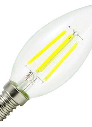 Світлодіодна лампа biom fl-306 c37 4w e14 4500k