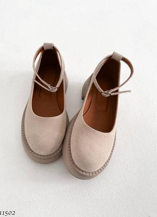 Стильні жіночі замшеві туфлі, натуральна замша, 36-37-38-39