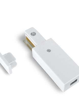 Комплект конектор 1-фазний + заглушка videx білий