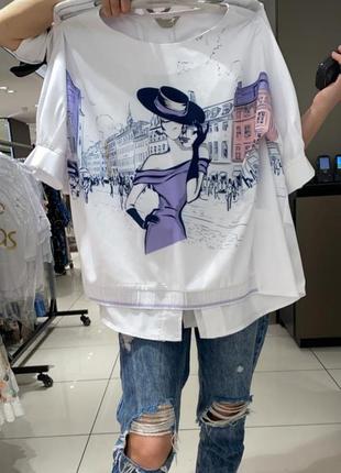 Блуза aras туреччина блузка стильная рубашка футболка
