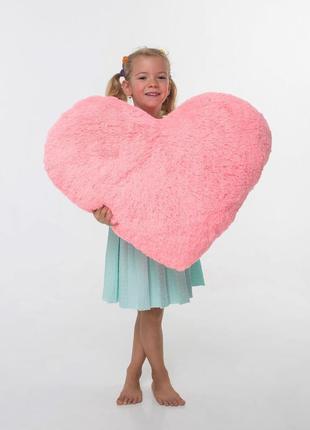 Плюшевая игрушка mister medved подушка-сердце розовая 75 см