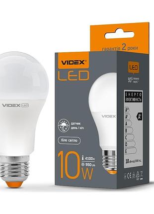 "сенсор" led лампа videx a60e 10w e27 4100k с сенсором освещения £»
