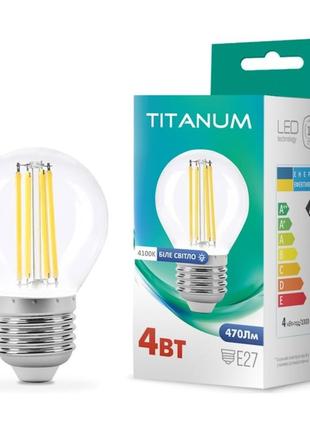 Led лампа titanum  filament g45 4w e27 4100k