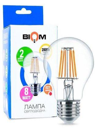 Світлодіодна лампа biom fl-311 a60 8w e27 2800k
