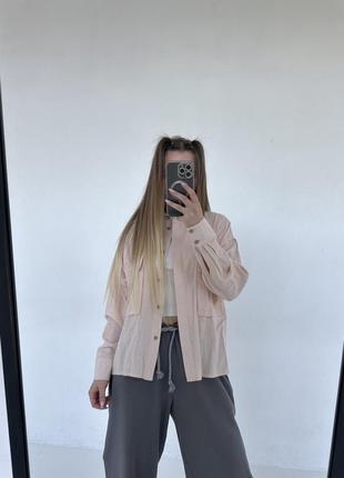 Льняная рубашка, 70% лён2 фото