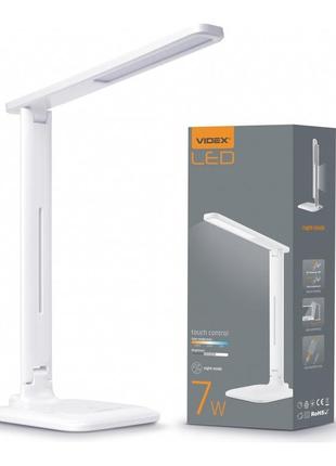 Led лампа настiльна videx tf02w 7w 3000-5500k