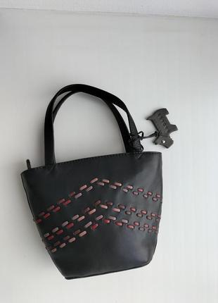 Кожаная фирменная английская сумочка мини шоппер radley! оригинал!8 фото