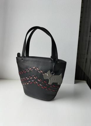 Кожаная фирменная английская сумочка мини шоппер radley! оригинал!3 фото