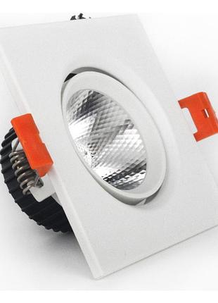 Led світильник стельовий білий 5w кут повороту 45° 4100к