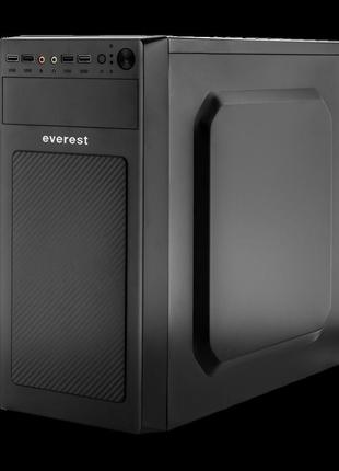 Корпус everest 6116 - 400w 12cm matx, 2xusb3.0+2xusb2.02 фото