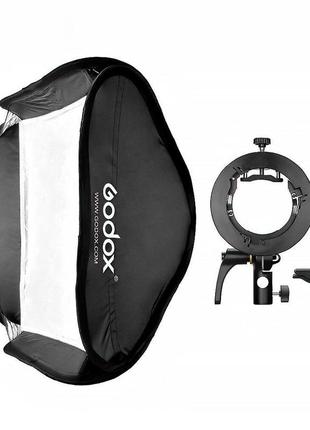 Софт-бокс godox 80x80 см + держатель s2-type (sguv-8080)