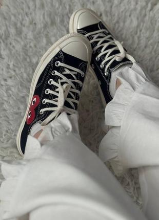 Comme des garçons play x converse кеди