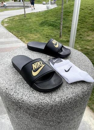 Тапки від nike (black)2 фото