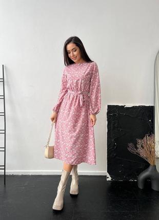 Нежное платье с цветочным принтом 42-46 размеров. 310021