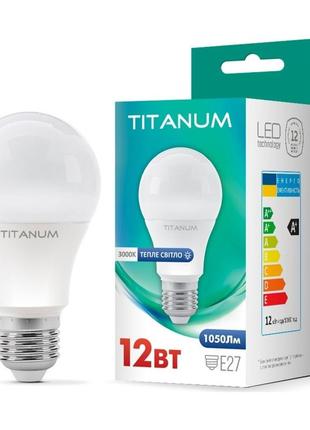 Led лампа titanum a60 12w e27 3000k