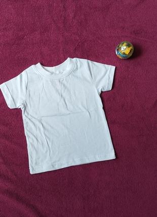 Белая футболка размеры 104-158