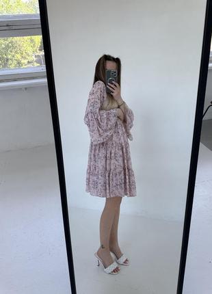 Платье в цветочный принт