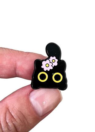 Акриловый значок пен киса с цветами bbrgv114199