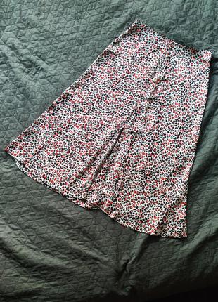 Трендовая юбка миди zara легкая h&m летняя mango леопардовый reserved принт house леопардовая stradivarius воздушная next