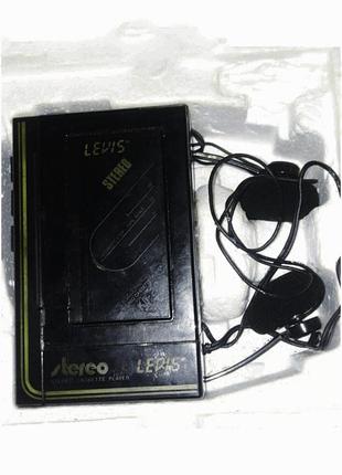 Касетний стерео плеєр з навушниками levis kc-26, 60-х років, рарітет3 фото