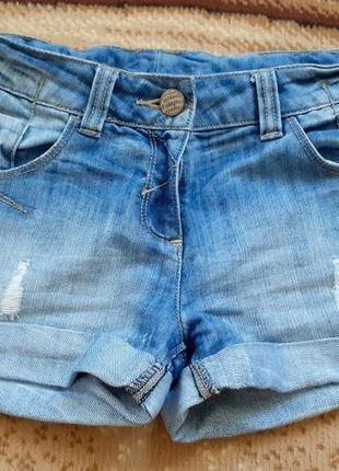 Фірмові класні джинсові шорти 2 шт. gap, next пакетом для дівчинки р.140-146