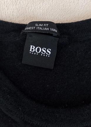 Чорний джемпер вовна hugo boss
