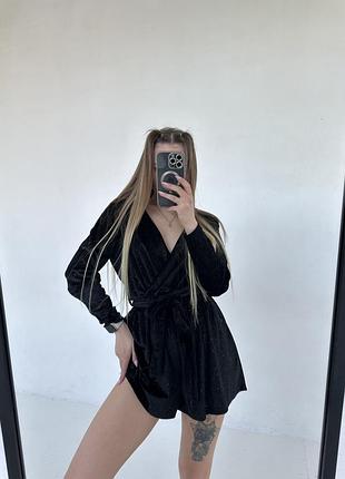 Комбинезон ромпер с люрексом