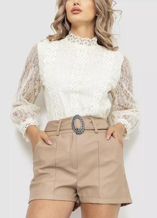 Жіноча гіпюрова блуза з мереживом