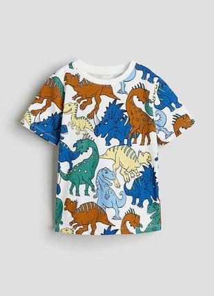 Детская футболка динозавр для мальчика hm