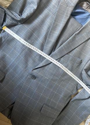 Костюм мужской 70% шерсть деловой golden canary новая коллекция серый в клетку 2024 на...