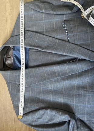 Костюм мужской 70% шерсть деловой golden canary новая коллекция серый в клетку 2024 на...