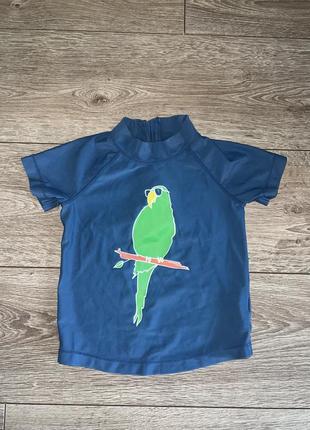 Купальная футболка попугая на 1,5-2роки