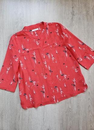 Блуза marks &amp; spencer 10-12 р-ру, в составе хлопок и шелк.