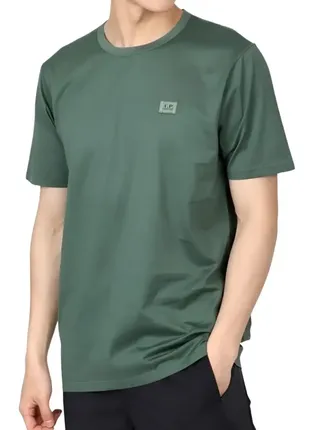 Оригінальна футболка чоловіча c.p. company label logo t-shirt green 16cmts087a-006374g 649