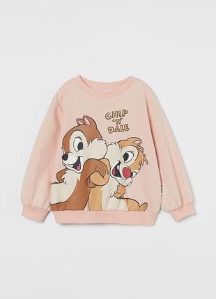 Свитшот h&amp;m chip &amp; dale 4-5 лет