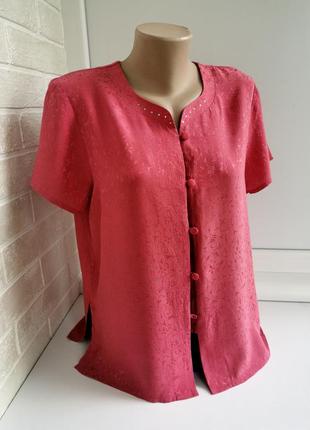 Красивая винтажная блуза из натурального шёлка