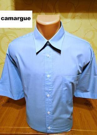 Комфортная рубашка с коротким рукавом немецкого бренда camaruge. новая, с бирками!