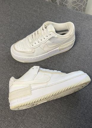 Кросівки nike air force 1 shadow білі класика