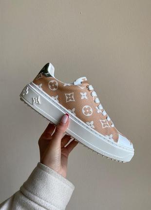 Женские кроссовки lv trainer time out monogram blanc sale